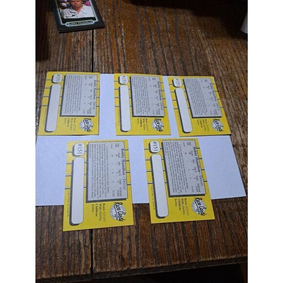 Vintage Lot 5 1990 JR Maxx  Bobby Hamilton Trading Card 151 Winston Cup Nascar - Picture 2 of 2